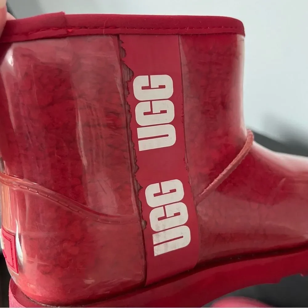 UGG Kids Red Rain Boots